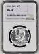 1965 Kennedy Half NGC MS68 Brilliant White Light Frost on Reverse