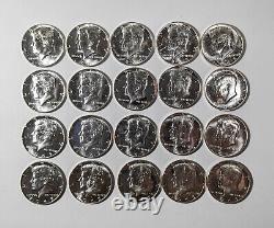 1965 SMS 50C Kennedy Half Dollar 20 Coin Roll