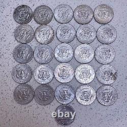 1966-1985 Kennedy Half Dollar Vintage Coin Mixed Date Lot of 26 Ships Today