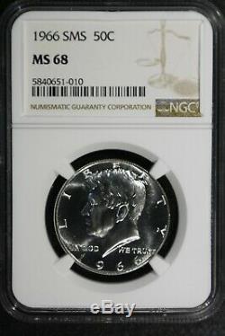 1966 NGC SMS MS68 Kennedy Half Dollar STOCK