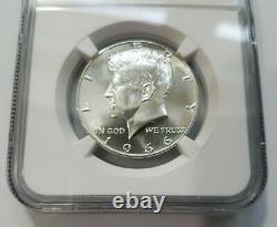 1966 SMS Kennedy Half Dollar Double Profile NGC MS 67 Doubled Die Obverse DDO