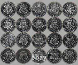 1967 Sms Kennedy Half Dollar Gem Bu Brilliant Unc Full Roll 20 Coins
