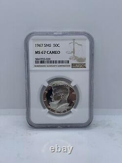 1967 Sms Kennedy Half Dollar Ngc Ms67 Cameo #1090-8798