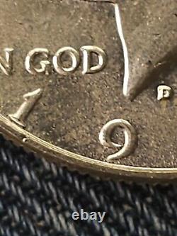 1968 D Mint Error silver kennedy half Dollar