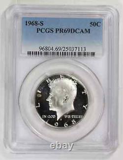1968 S Half Dollars Kennedy Clad PCGS PR-69 DCAM