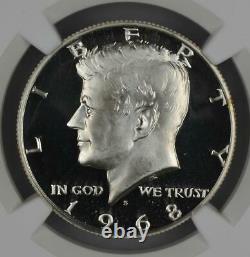 1968-S Silver Proof Kennedy Half Dollar NGC PF69 Ultra Cameo