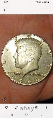 1968 d kennedy half dollar coin