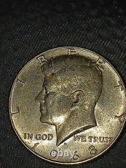 1968 d kennedy half dollar coin