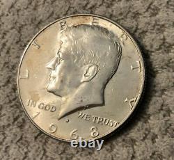 1968 kennedy half dollar coin