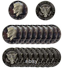1970 -S Kennedy Half dollar Roll Proof 40% Silver 20 US Coins