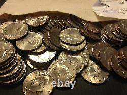 1971 2018 PD Kennedy Half Dollar 100 Coin Lot 2x Silver 90% 40% +U. S. Mint Bag