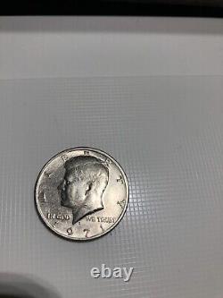 1971-D Rare John F Kennedy Half Dollar 50 Cent Coin Zoom In For Errors D/D