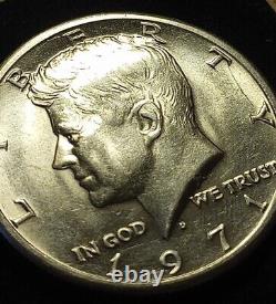 1971 Kennedy Half Dollar (D) Errors- Slight Doubling On Obverse And Reverse