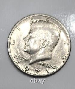 1971 Kennedy Half Dollar Double Die Obverse