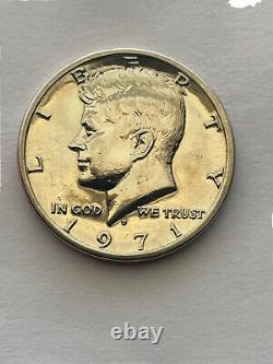 1971-kennedy half dollar 50 cent coin