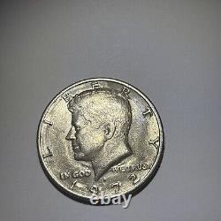 1972 D Kennedy Half Dollar Extreme Die Error