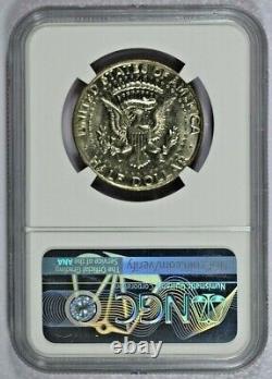 1972-D NGC AU58 No FG Kennedy Half Dollar-Price Guide $385-Only 15 Graded Higher