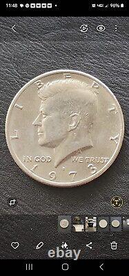 1973-D Kennedy Half Dollar Coin Great Condition