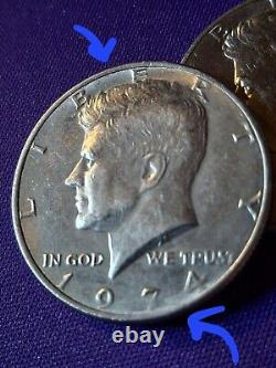 1974 Kennedy Half Dollar Coin NMM DDO DDR Hair Detail