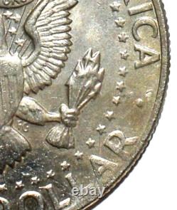 1974 Kennedy Half Dollar Coin/NO MINT DD Wing, Multi Strike Error, Die Break