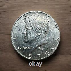 1974 Kennedy Half Dollar Coin No Mint Mark RARE