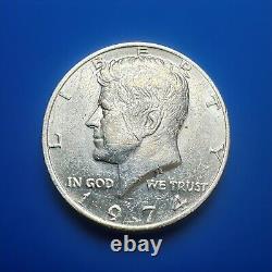 1974 Kennedy Half Dollar Coin No Mint Mark RARE