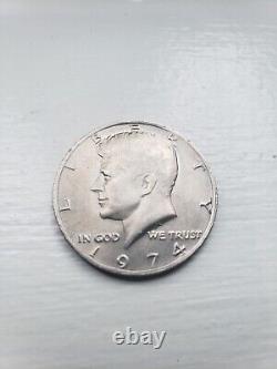 1974 Kennedy Half Dollar Coin No Mint Mark Rare