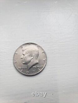 1974 Kennedy Half Dollar Coin No Mint Mark Rare