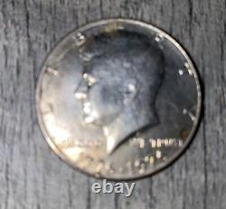 1976 50C Kennedy Half Dollar Error no mint mark