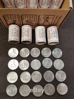1976 Bicentennial Kennedy Half Dollar Clad-Lot of 1000 (50 rolls of 20) VF-EF