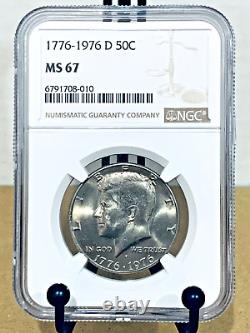 1976-D Kennedy Half Dollar NGC MS67 Mint State 67 #6791708-010