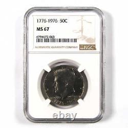 1976 Kennedy Bicentennial 50c MS 67 NGC Clad Unc SKUI9822