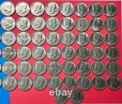 1976 Kennedy Bicentennial Half Dollar Coin Lot of 100 Lightly Circulated Coins