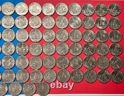 1976 Kennedy Bicentennial Half Dollar Coin Lot of 100 Lightly Circulated Coins