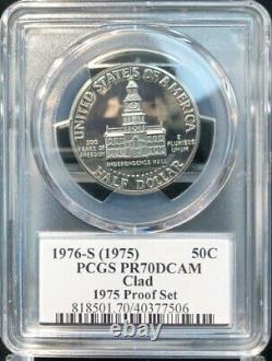 1976 S (1975) Kennedy Half Dollar PCGS PR70DCAM Rare The Lost Year Label