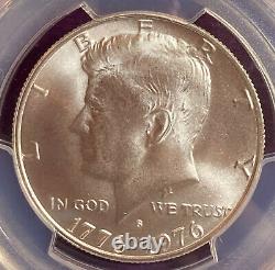 1976-S 50¢ Kennedy Bicentennial Silver Half Dollar Liberty Hall Reverese MS68