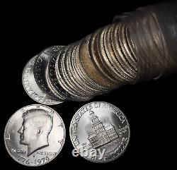 1976-S BU Silver Bicentennial Kennedy Half Dollar Roll 20 Coins, UNCIRCULATED a