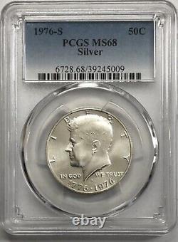 1976 S Kennedy Half Dollar 50c Pcgs Certified Ms 68 Mint State