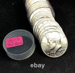 1976-S Kennedy Half Dollar Bicentennial 40% Silver Roll 20 Coins