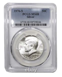 1976 -S Silver Kennedy Half Dollar PCGS MS68