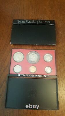 1979 US Coin Proof Set Susan B Dollar Kennedy Half Birth Year Free Shipping 0007