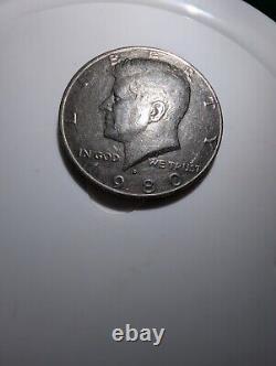 1980 D kennedy half dollar coin