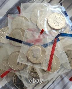 1987 P & D Kennedy Half Dollar Roll 10D Mints & 10 P Mints From Mint Sets