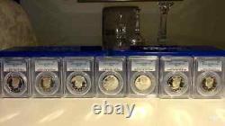 1992-2019-S Silver Kennedy Half Dollar PCGS PR70 Run with boxes Blue Label