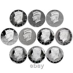 1992-2022 S Kennedy Half Dollar 90% Silver Gem Deep Cameo Proof Run 31 Coin Set