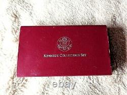 1998 Kennedy Collector's Set Rfk And Jfk Silver Dollar & Matte Half