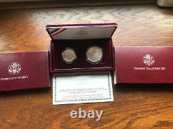 1998 Kennedy Collector's set RFK silver dollar and Matte Finish JFK half dollar