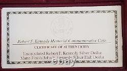1998 Robert Kennedy RFK Dollar/John F Kennedy JFK Half Silver Set-Low Mintage