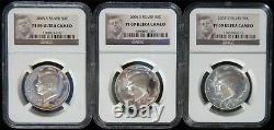 1999-2010 Proof Silver Kennedy Half Dollar Set NGC PF69 Ultra Cameo #JN27