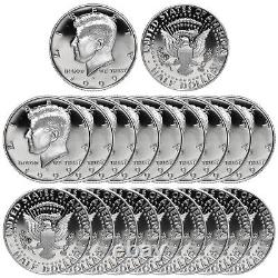 1999 S Kennedy Half Dollar Roll Gem Deep Cameo CN-Clad Proof 20 US Coins